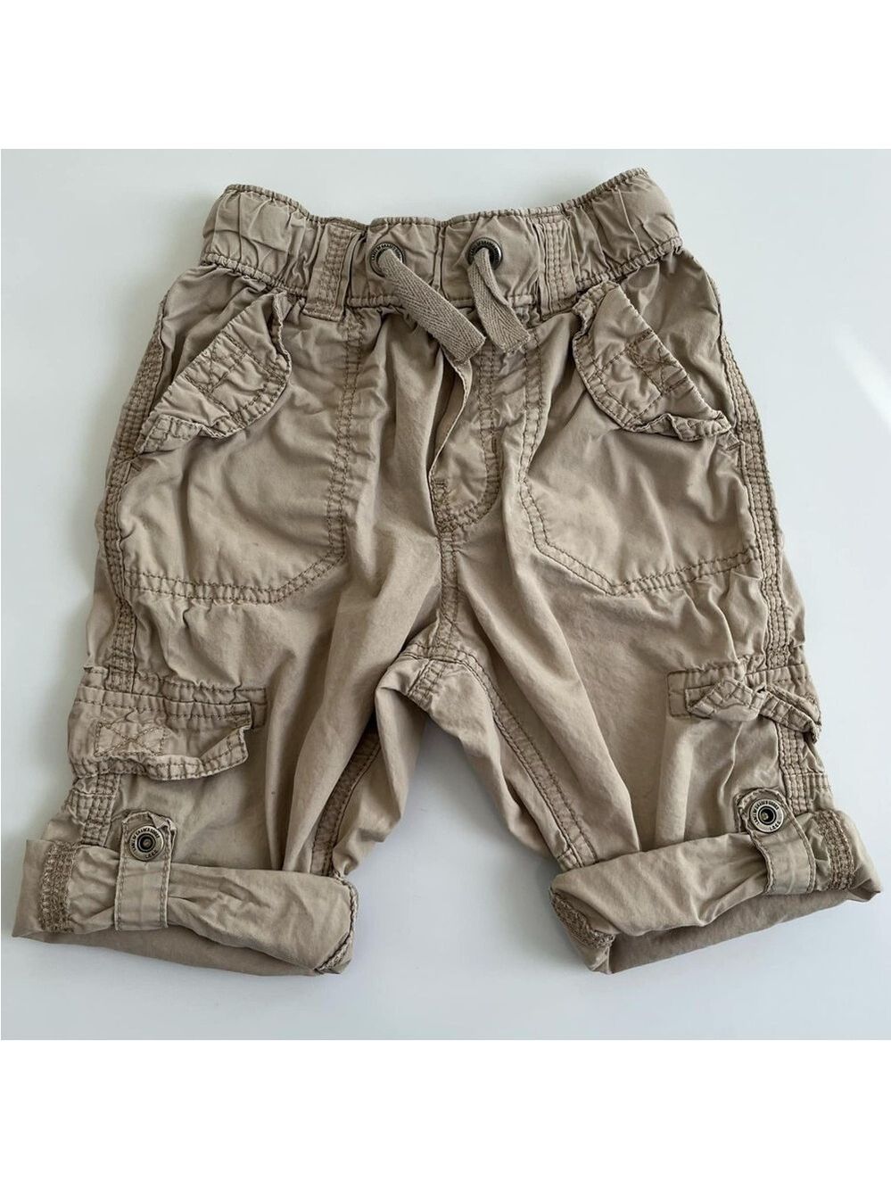 H&M Tan Casual Cargo Bottoms (Convert from Pants to Shorts)